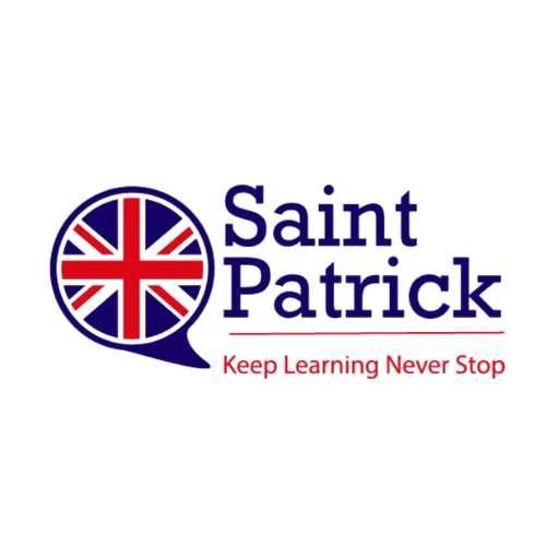 Logo oficial de Saint Patrick Funes, instituto de inglés y comunidad educativa en Funes. Referente en enseñanza de idiomas y exámenes internacionales en la región