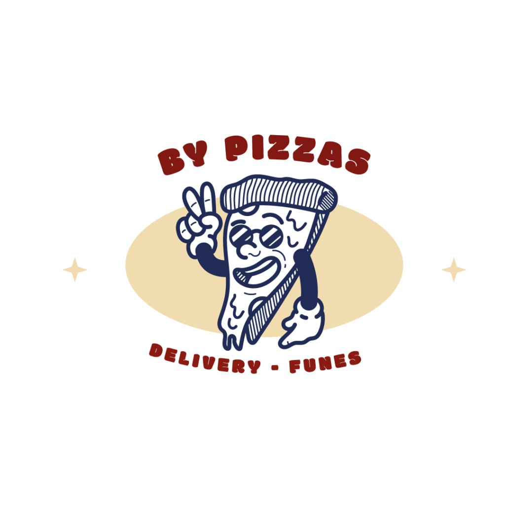 by pizzas